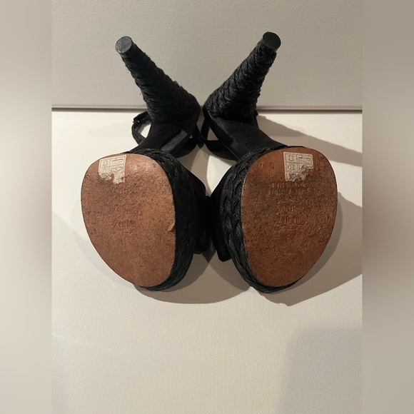 Stuart Weitzman Sandals Espadrille Style High Cone Heel Platform Sz EU36/6 - Picture 14 of 15